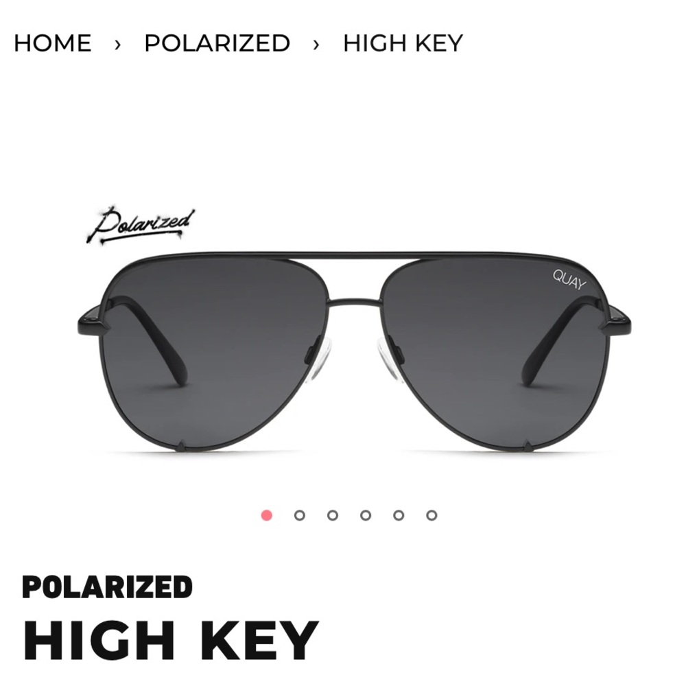 Women’s Quay Polarized Black Sunglasses